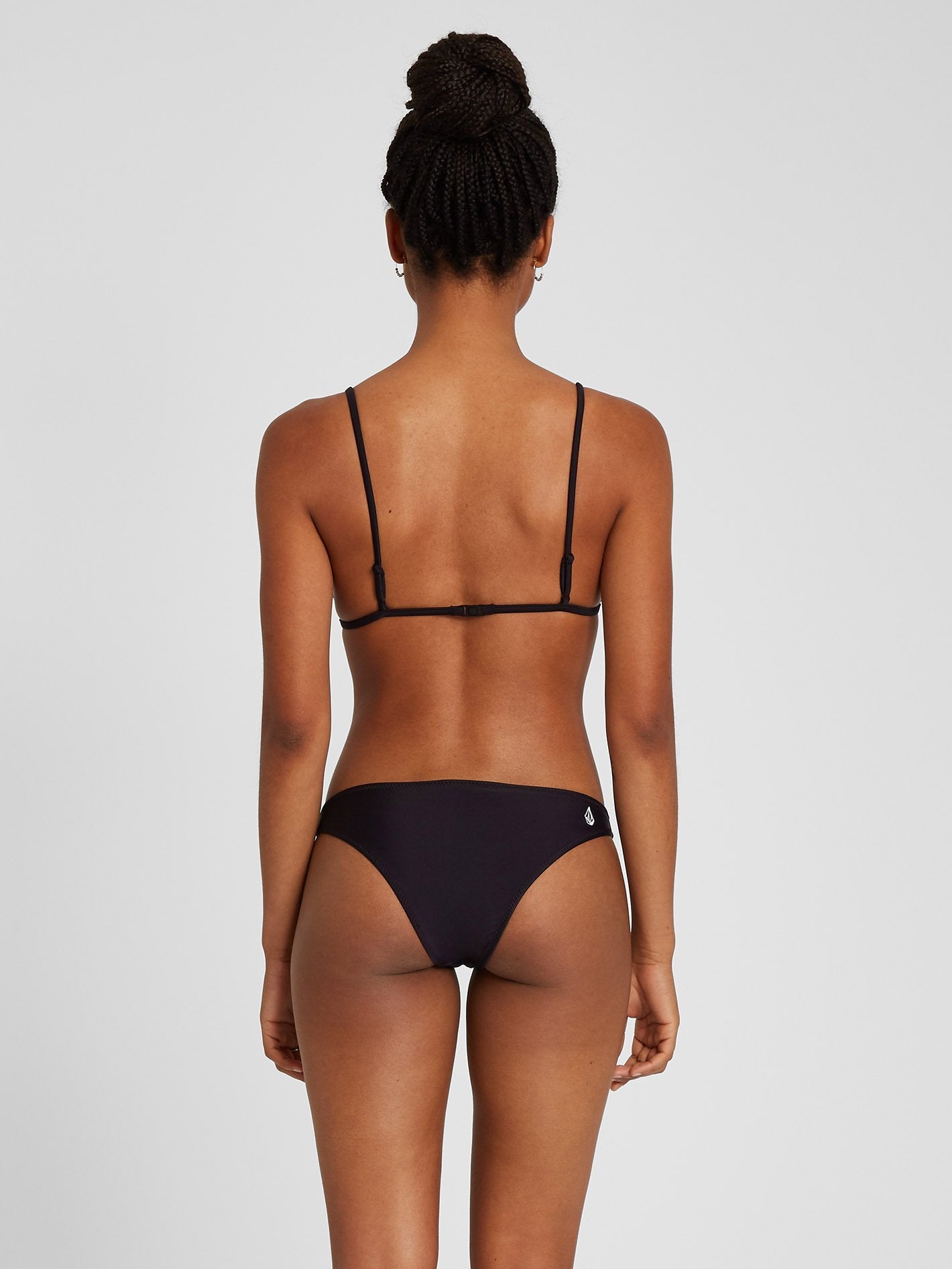 Simply Solid Triangle Bikini Top - Black