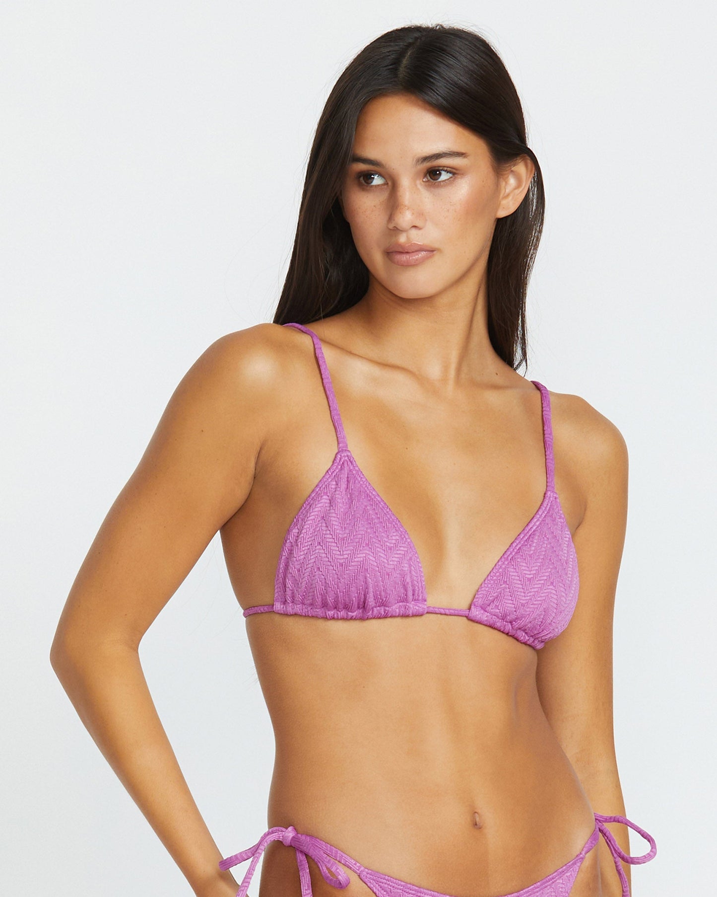 Haut de Bikini Triangle V Baby Slide - IRIS PURPLE