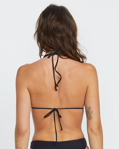 Simply Seamless Triangel-Bikinioberteil – SCHWARZ