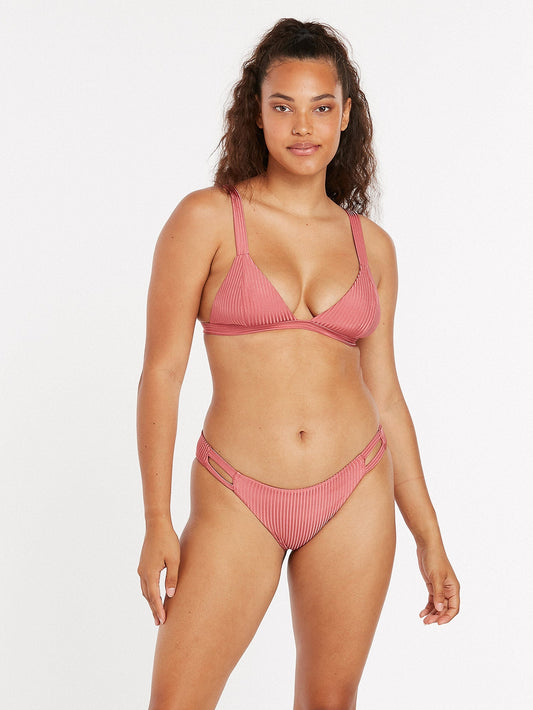 Haut de maillot Simply Rib Triangle - DUSTY ROSE
