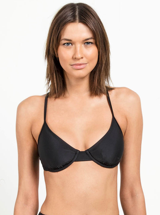 Haut de bikini Simply Solid Uwire - Black