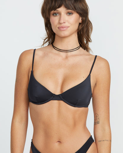 Simply Seamless Demi Uwire Bikinioberteil – SCHWARZ