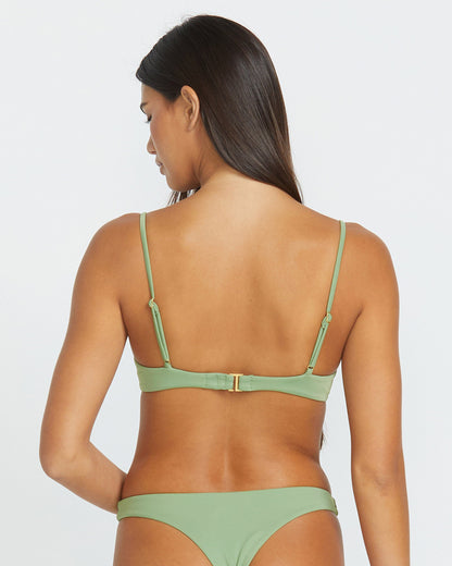 Simply Seamless Demi Uwire Bikinioberteil - GRASGRÜN