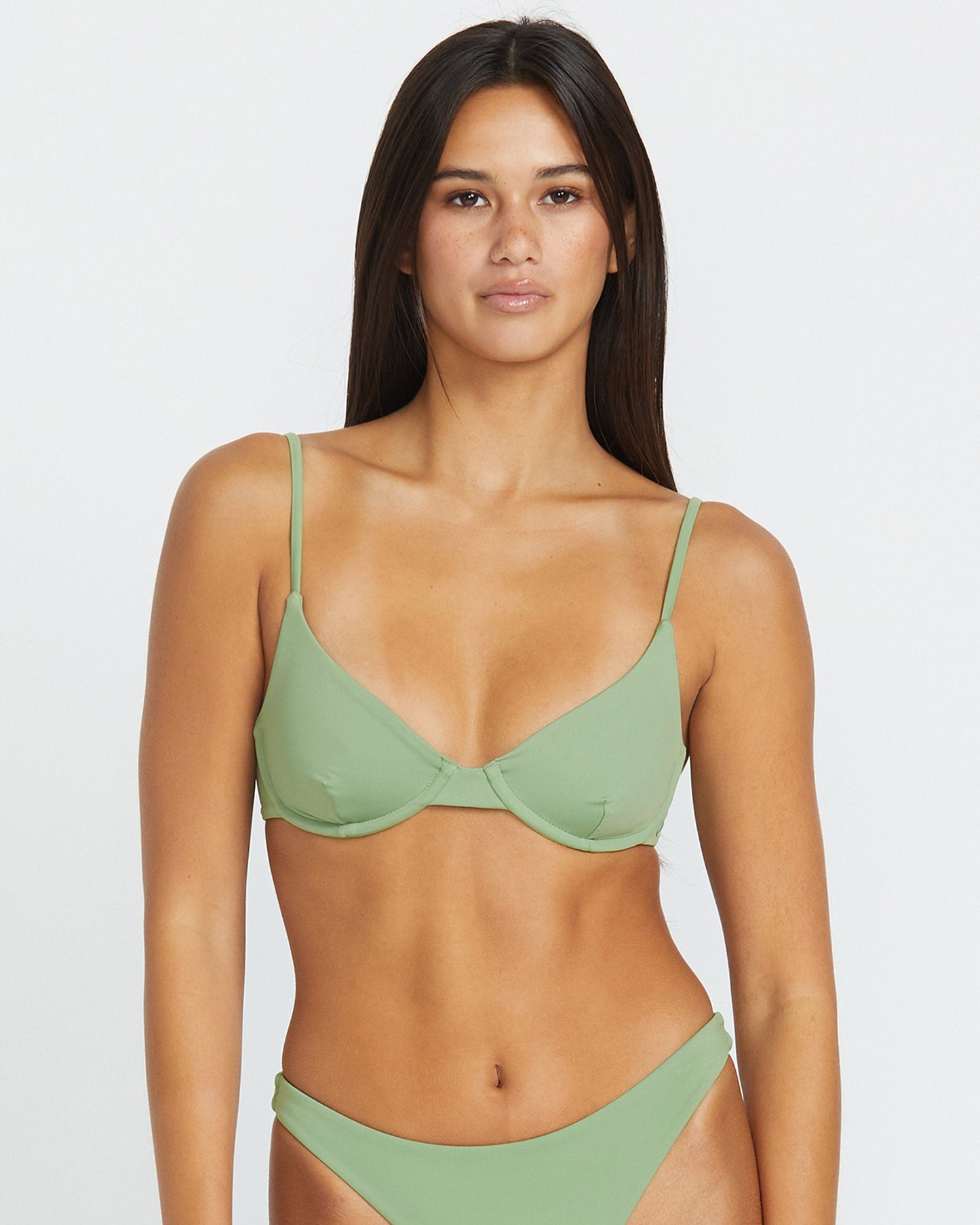 Simply Seamless Demi Uwire Bikinioberteil - GRASGRÜN