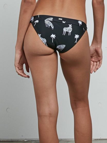 Z for Zebra – Hipster-Bikinihose – Schwarz
