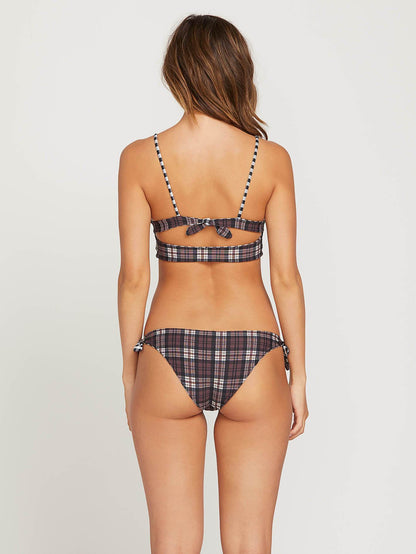 Plaid Attitud Hipster Bikini Bottoms - Dark Chocolate (Reversible)