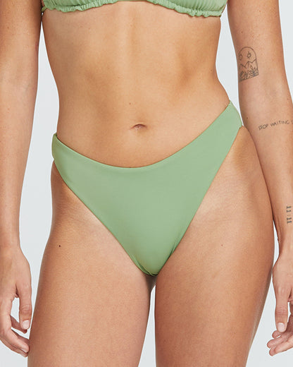 Simply Seamless Skimpy Bikini Bottom - GRASS GREEN
