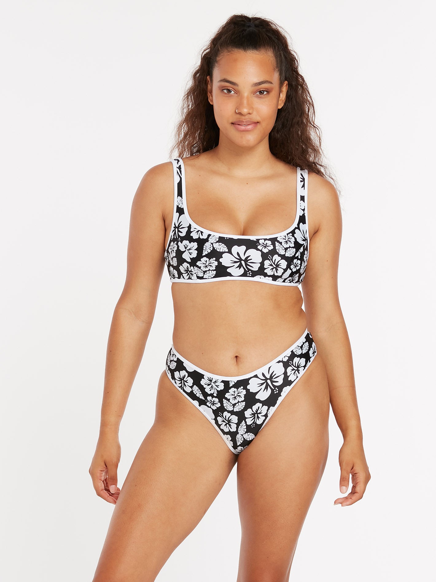 Bas de maillot Coco Skimpy (Réversible) - BLACK COMBO