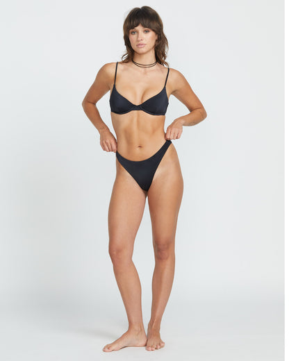 Simply Seamless Tiny Bikini Bottom - BLACK