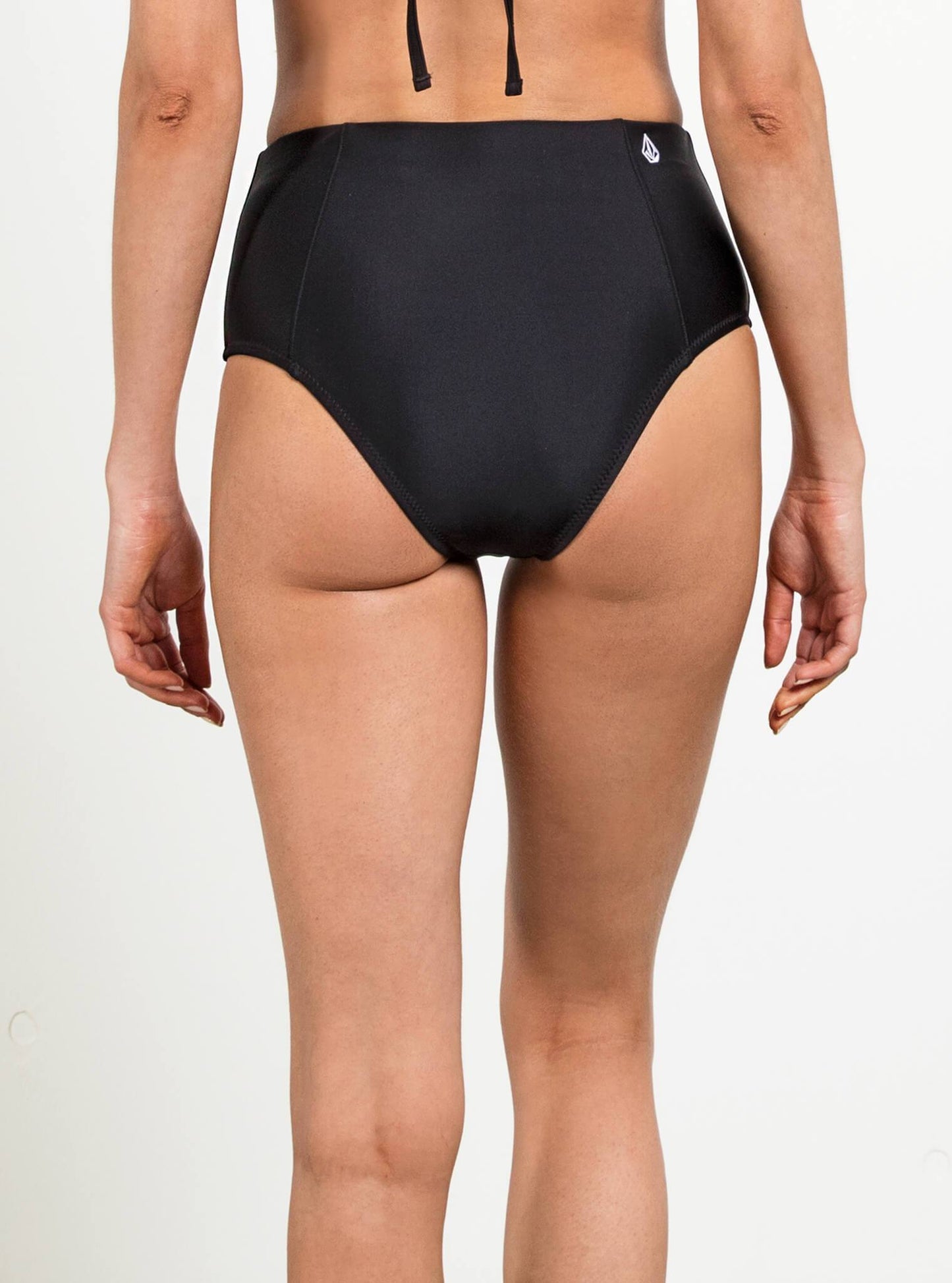 Simply Solid Retro-Bikinihose - Schwarz