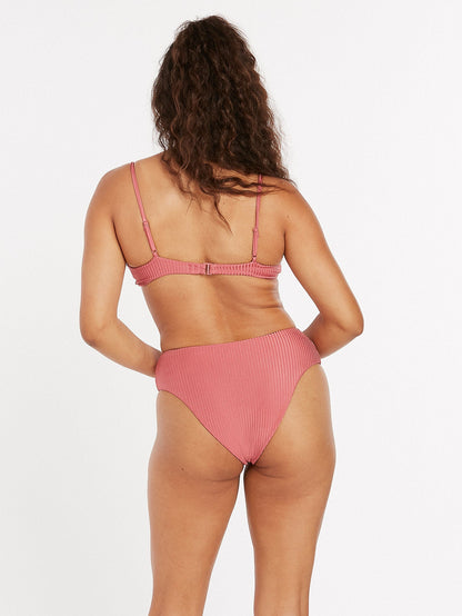 Bas de maillot Simply Rib Retro - DUSTY ROSE