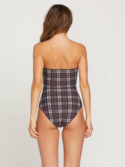 1-teiliges Attitude Plaid – Dunkle Schokolade (Wendbar)