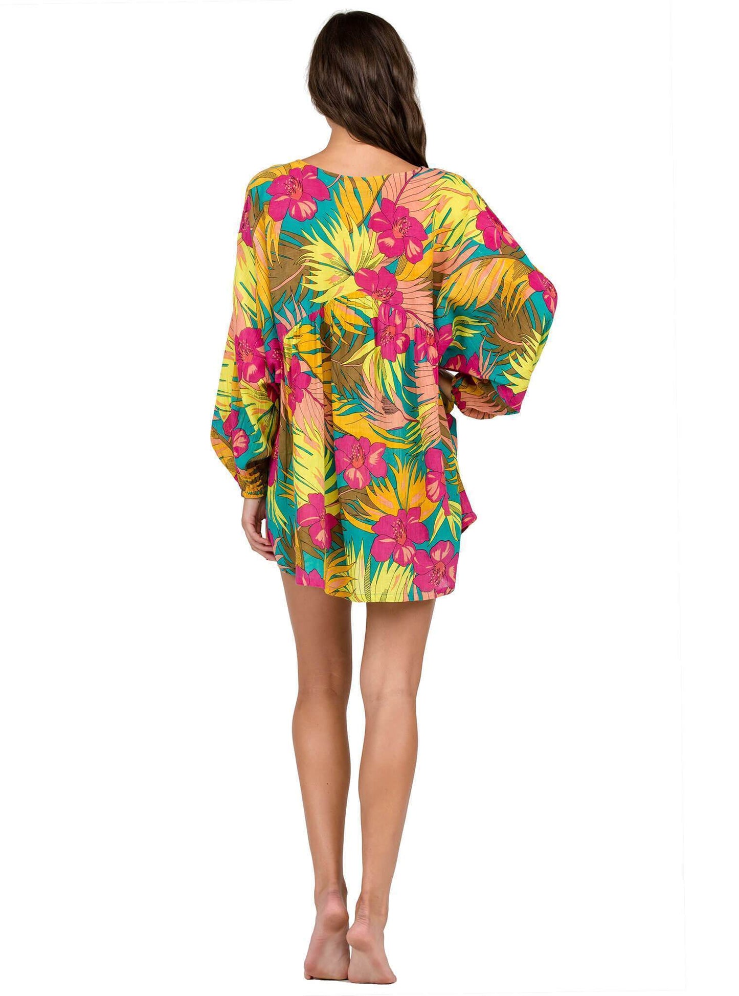 Robe caftan Hot Tropic - Teal