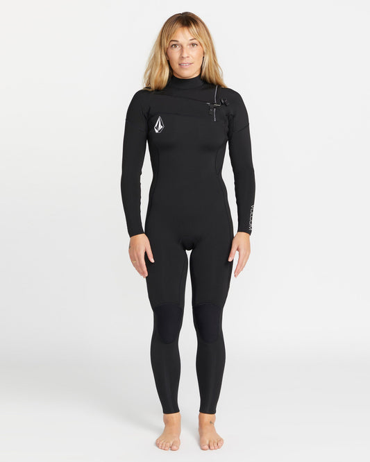 3/2 mm Chest Zip Surf Neoprenanzug – SCHWARZ