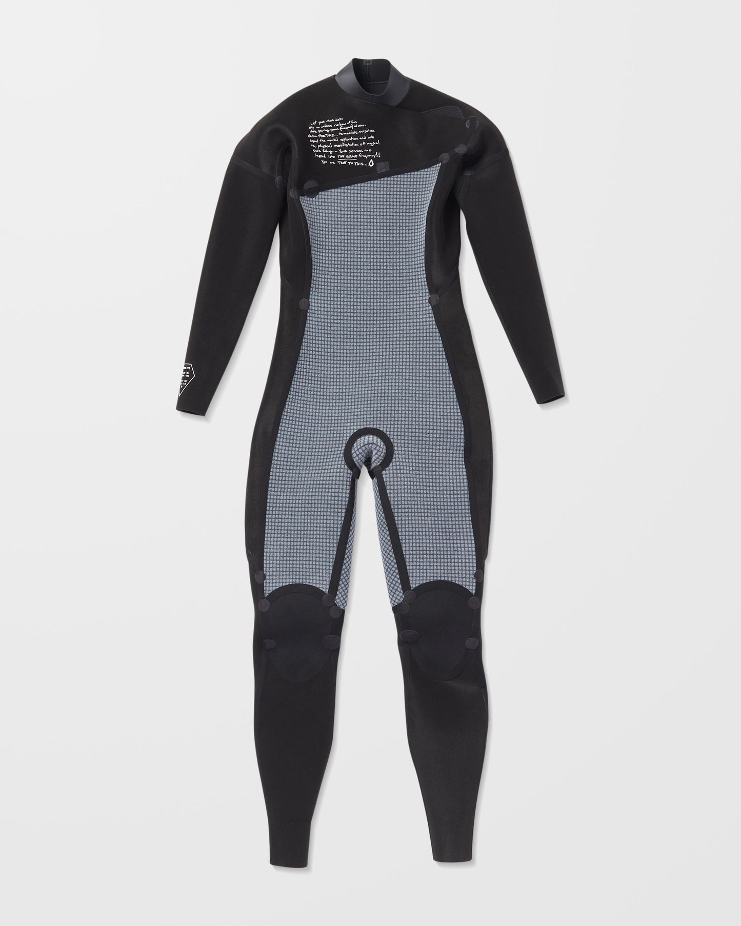 4/3mm Chest Zip Wetsuit - Black