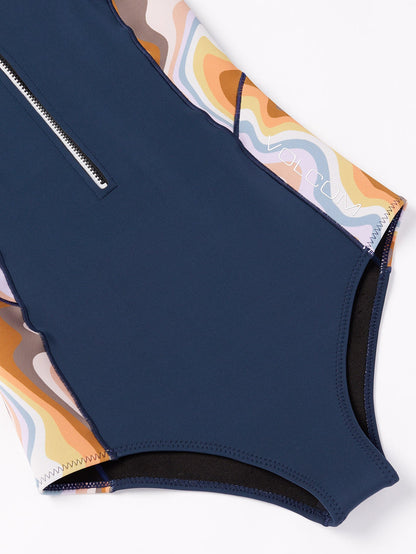 1mm Chest Zip Wetsuit - NAVY
