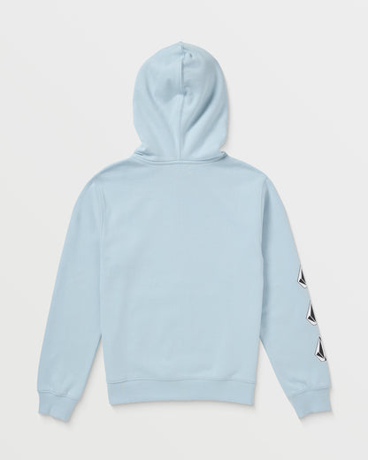 Iconic Stone Kapuzenpullover mit Reißverschluss – EISBLAU – (KINDER)