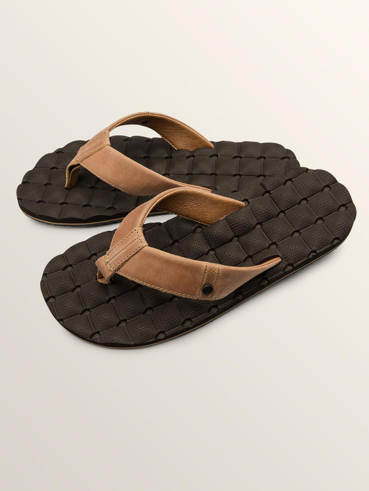 Sandales en cuir Recliner - Brown Combo