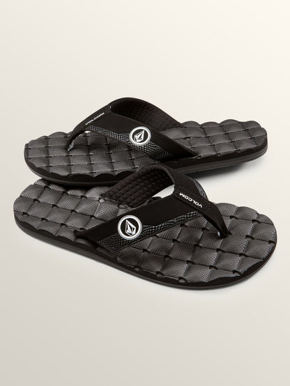 Sandales Recliner - BLACK WHITE