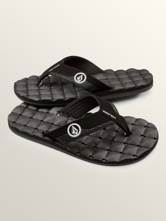 Sandales Recliner - BLACK WHITE