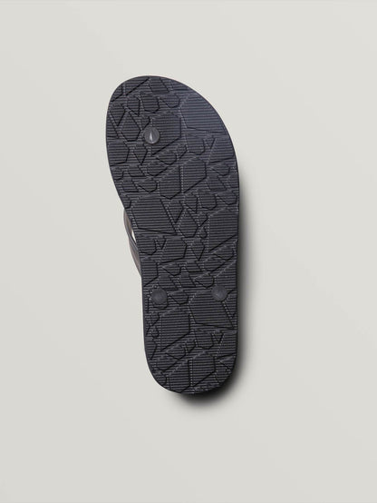 Recliner Rubber 2 Sandals - BLACK GRAY