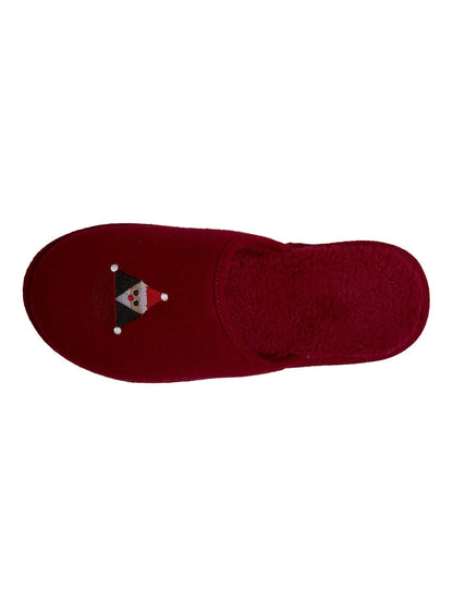 SANTASTONE COZY SLIPPERS - DEEP RED