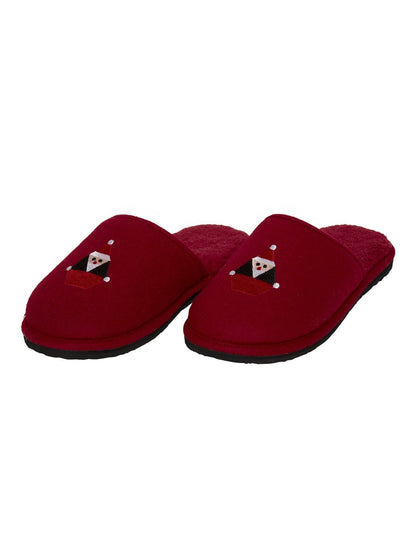 SANTASTONE COZY SLIPPERS - DEEP RED