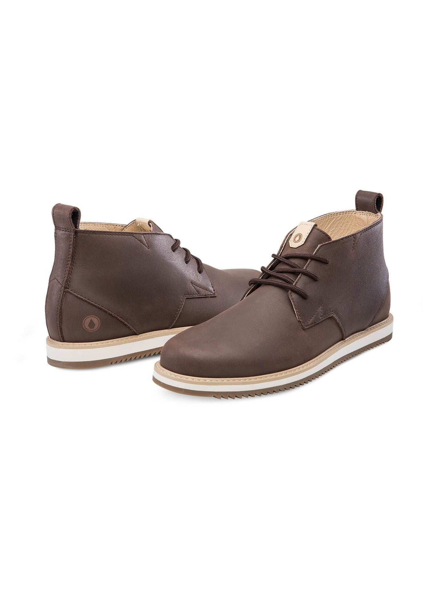 Chaussures en cuir Del Coasta - Coffee
