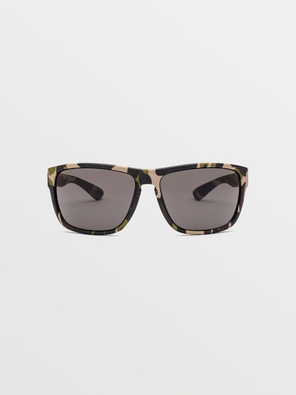 Baloney Matte Camo Sonnenbrille (graue Gläser) – GRAU
