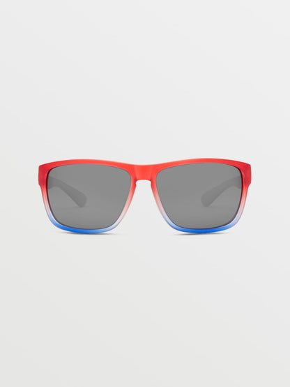 Baloney Stars &amp; Stripes Sunglasses (Silver Mirrored Lenses) - STORMY SEA