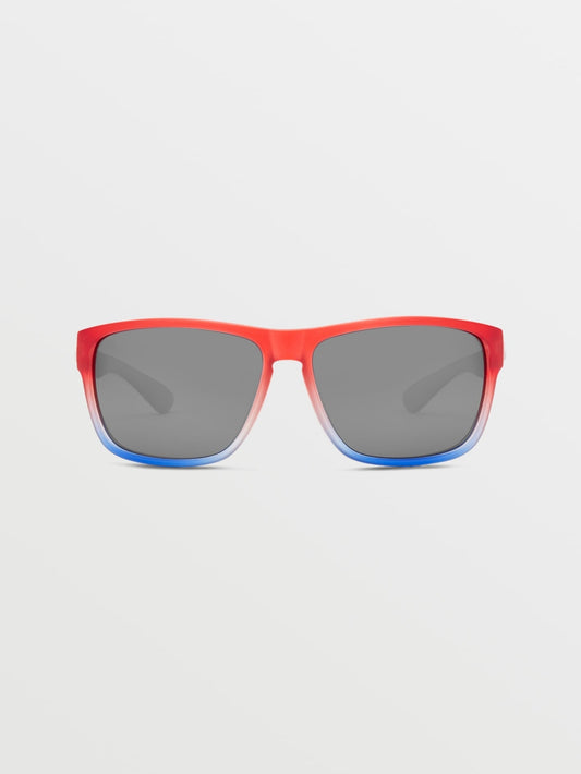 Baloney Stars &amp; Stripes Sonnenbrille (silberne verspiegelte Gläser) - STORMY SEA