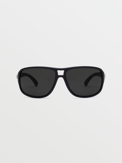 Stoke Mattschwarze Sonnenbrille (graue polarisierte Gläser) – GRAY POLAR
