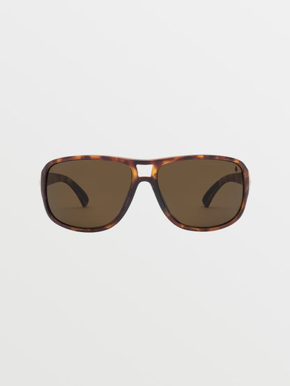 Stoke Matte Tort Sunglasses (Bronze Polarized Lenses) - BRONZE POLAR