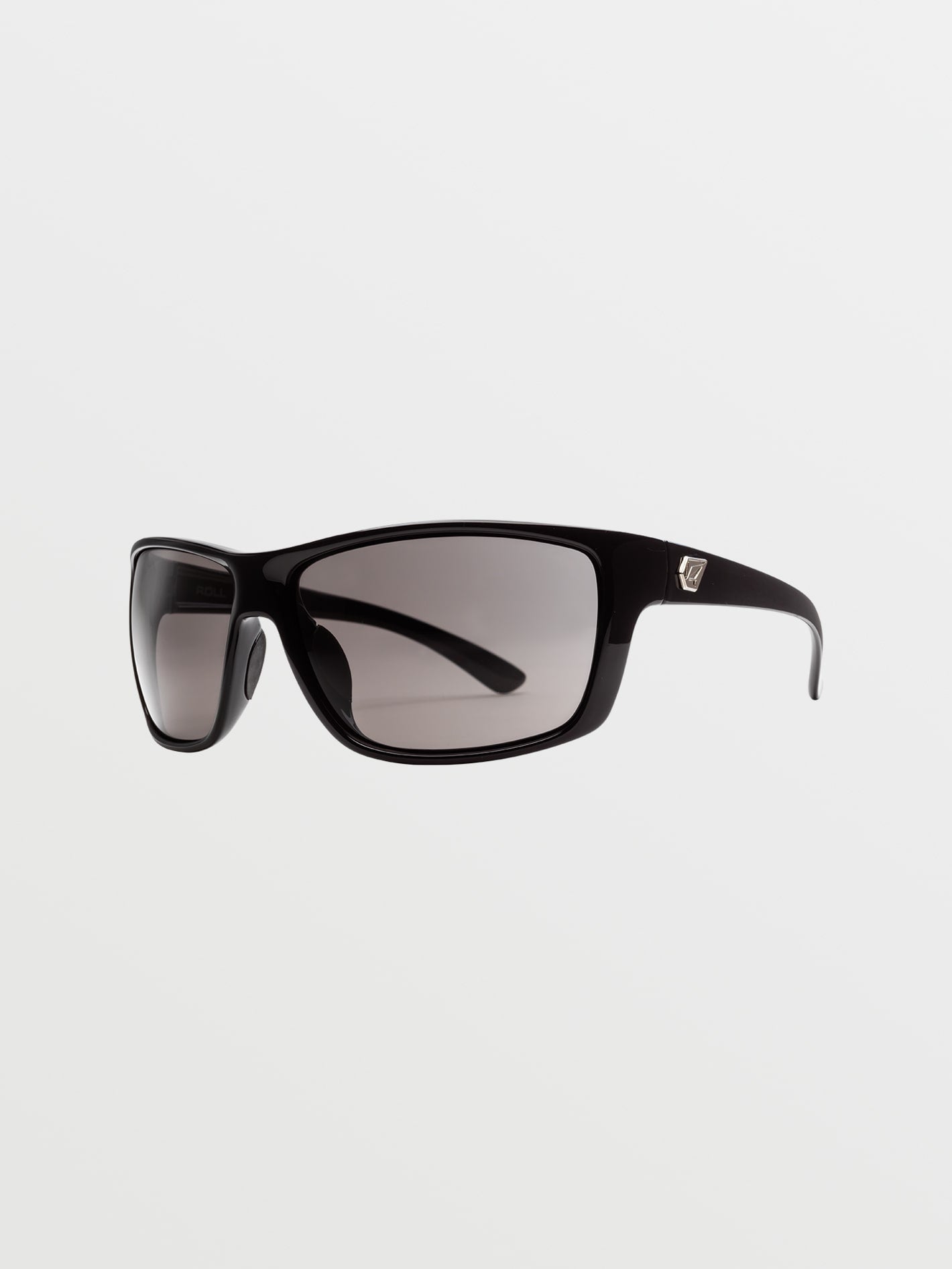 Roll Gloss Black Sonnenbrille (graue Gläser) - GRAU