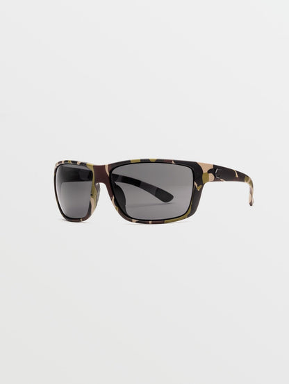 Roll Matte Camo Sunglasses (Gray Polarized Lenses) - GRAY POLAR