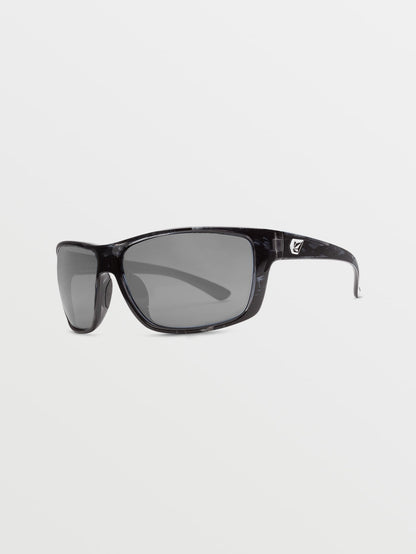 Roll Gloss Marbel Sonnenbrille (silber verspiegelte Gläser) – MARINA BLUE