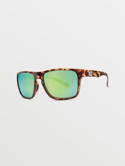 Trick Matte Tort Sonnenbrille (Grüne polarisierte Gläser) - MARTINI OLIVE