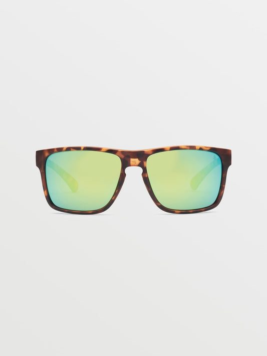 Trick Matte Tort Sonnenbrille (Grüne polarisierte Gläser) - MARTINI OLIVE