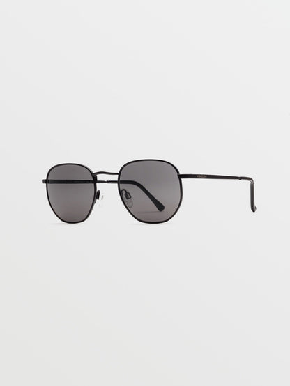 Happening BLACK matte Sonnenbrille (graue Gläser) – GRAU