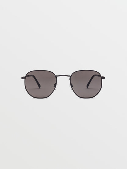 Happening BLACK matte Sonnenbrille (graue Gläser) – GRAU
