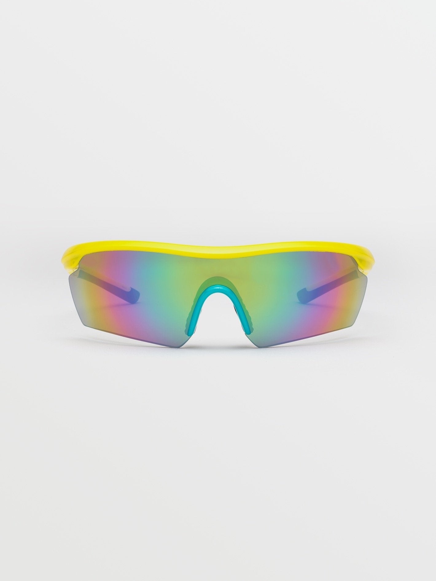 Lunettes Download - Gloss Yellow/Aqua/Rainbow Mirror