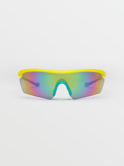 Lunettes Download - Gloss Yellow/Aqua/Rainbow Mirror