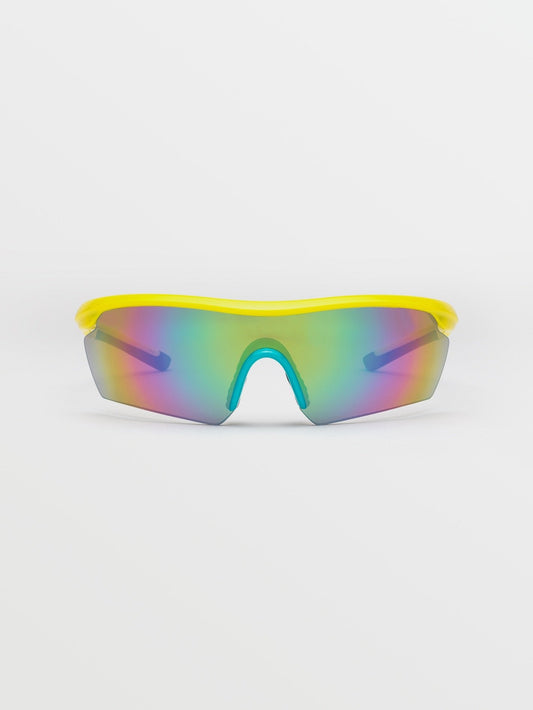 Lunettes Download - Gloss Yellow/Aqua/Rainbow Mirror