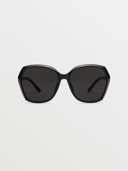 Psychic Gloss Black Sunglasses (Gray Lenses) - GRAY