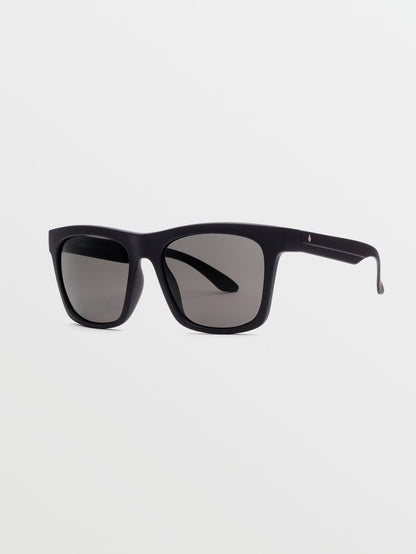 Jewel Matte Black Sunglasses (Gray Polarized Lenses) - GRAY POLAR