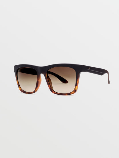 Jewel Matte Darkside Sunglasses (Bronze Fade Polarized Lenses) - BRONZE FADE POLAR