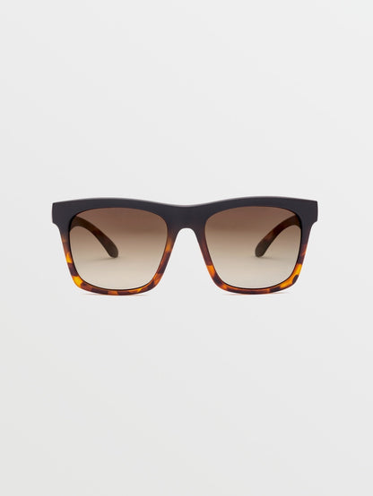 Jewel Matte Darkside Sunglasses (Bronze Fade Polarized Lenses) - BRONZE FADE POLAR