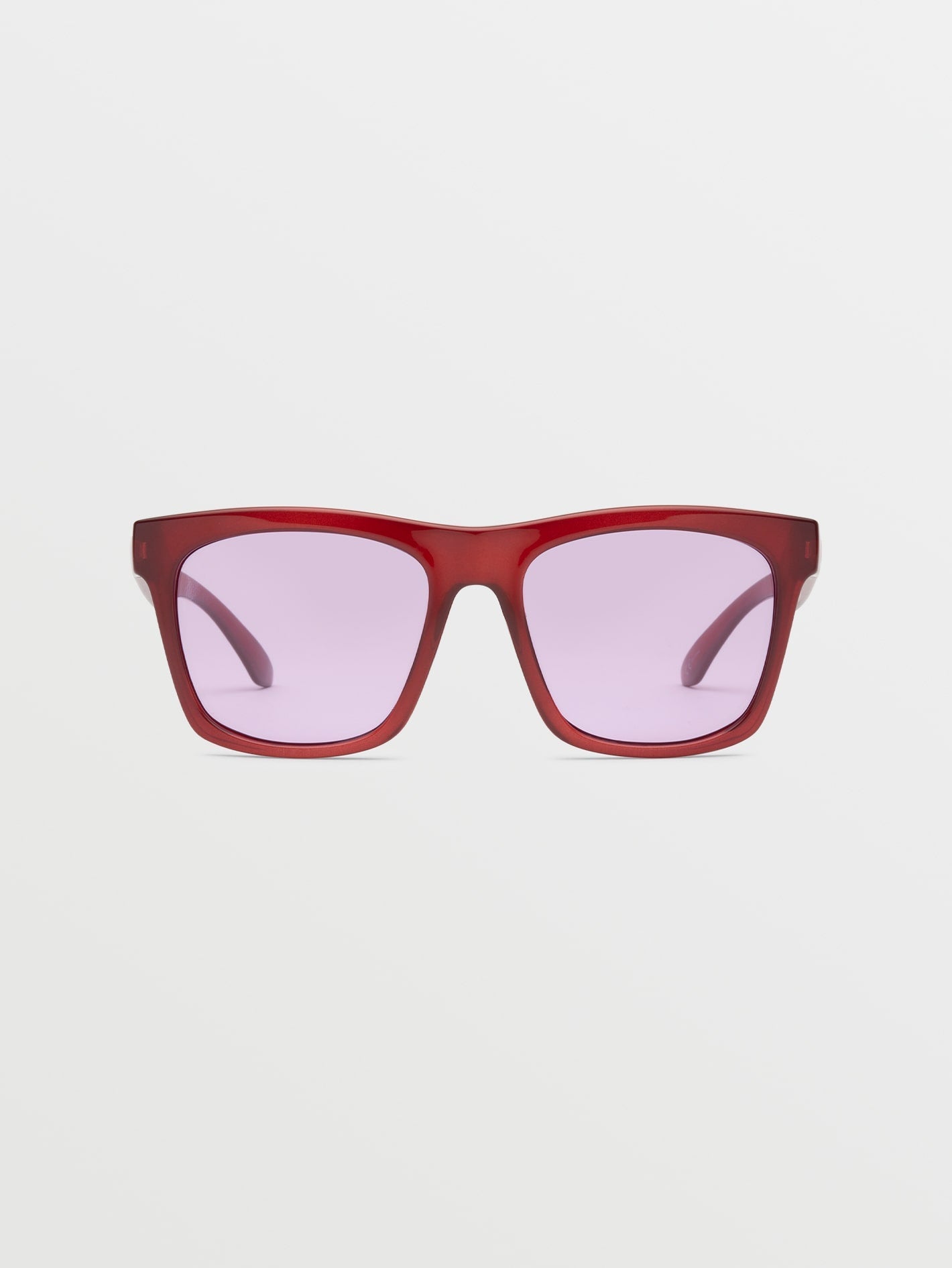 Bernsteinfarbene Sonnenbrille mit Juwelenglanz (violette Gläser) – AMBER ROCK