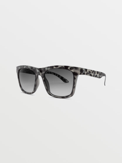 Jewel Gloss Nude Tort Sunglasses (Grey Gradient Lens) - NUTMEG