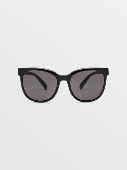 Garden Gloss Black Sonnenbrille (graue Gläser) - GRAU